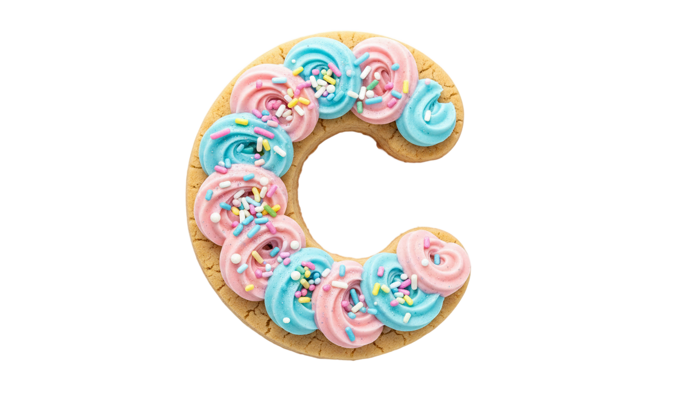 cookie swirl c logo png PNG transparent background