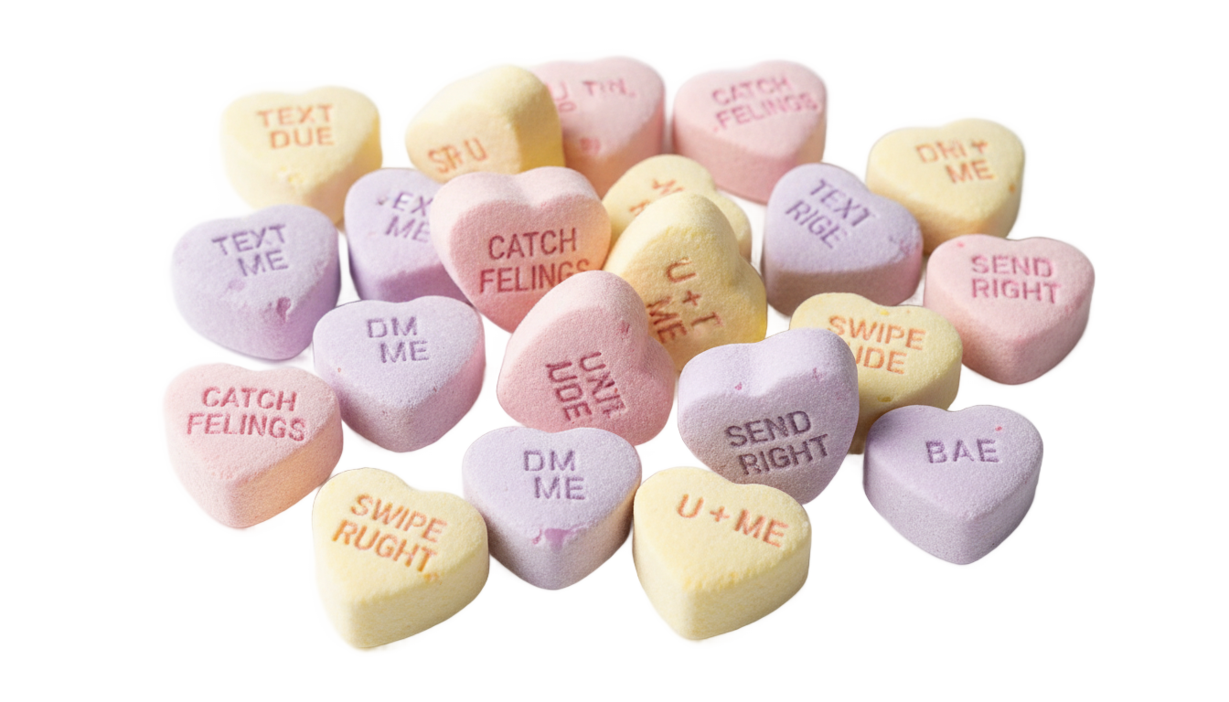candy hearts png PNG transparent background