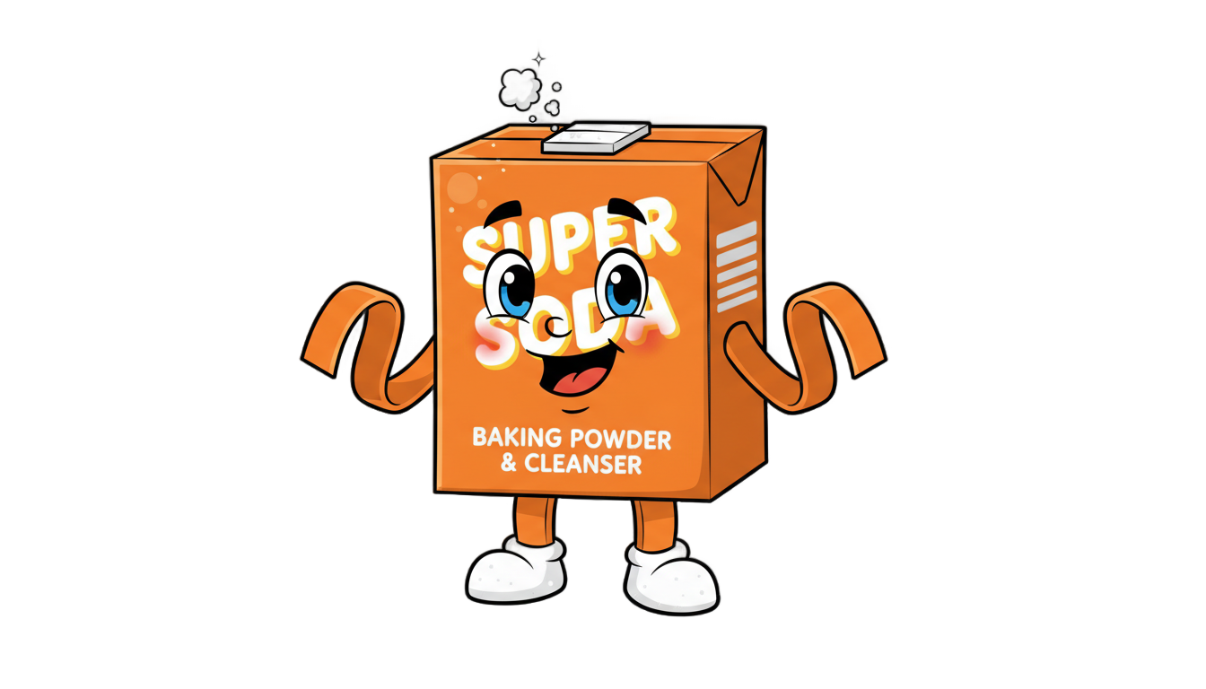 baking soda cartoon png PNG transparent background