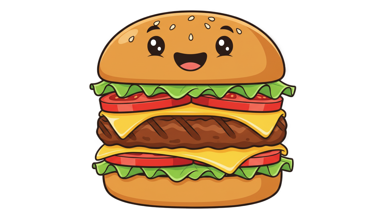burger emoji png PNG transparent background