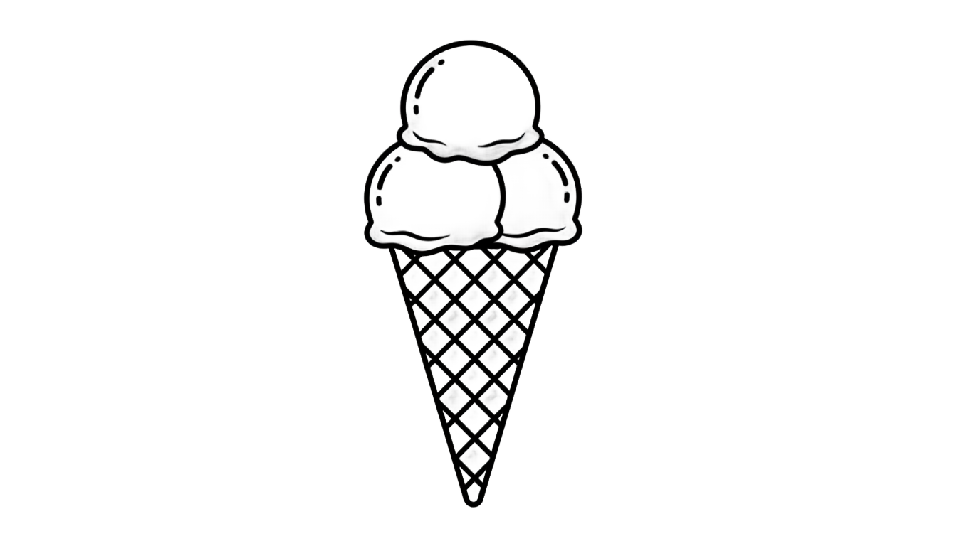 ice cream cone silhouette png PNG transparent background