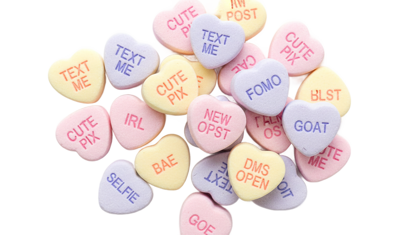 candy hearts png PNG transparent background