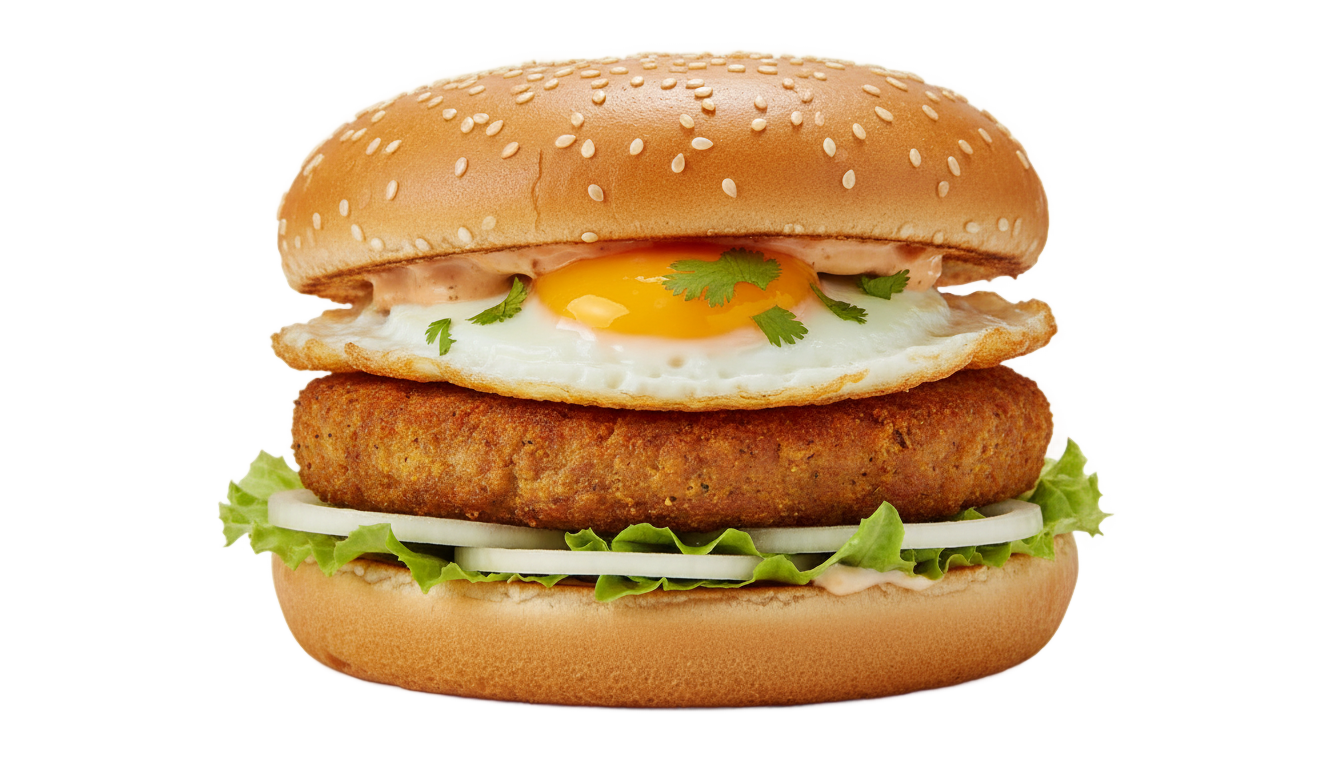 anda shami burger png PNG transparent background