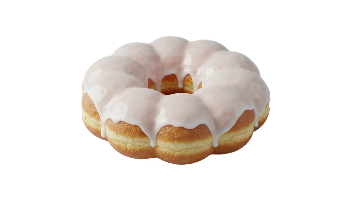 white donut png PNG transparent background