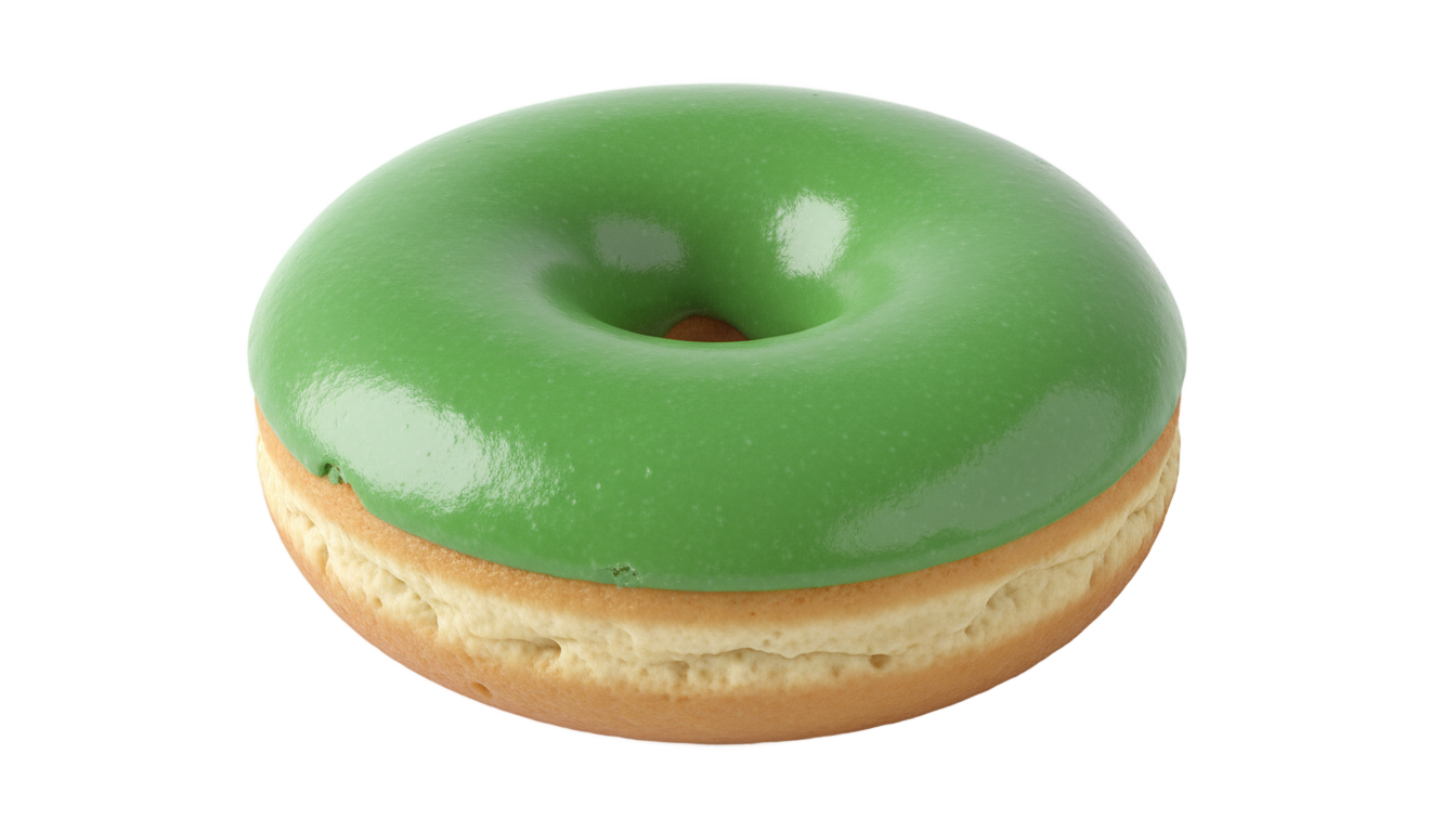 green donut png PNG transparent background