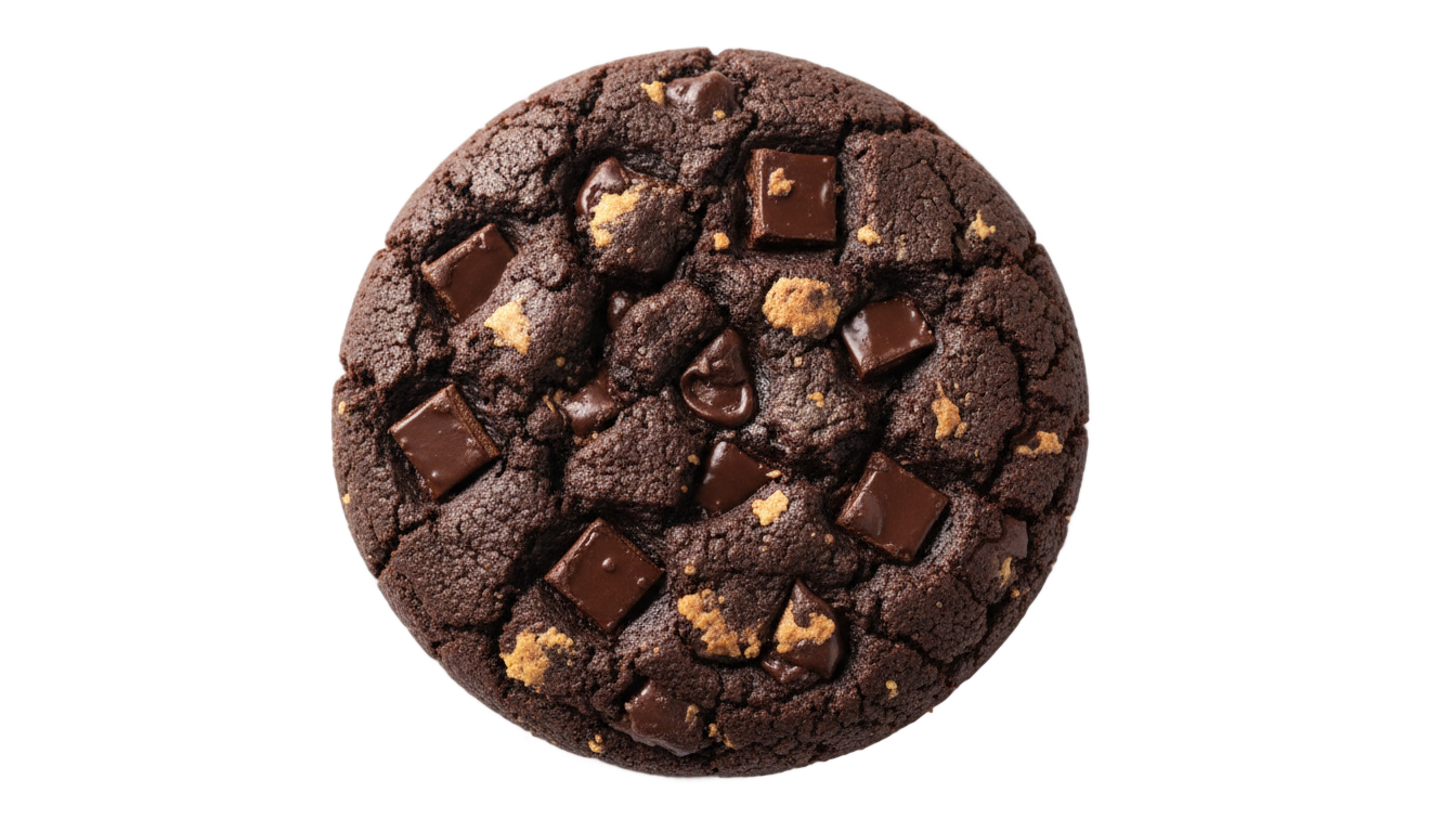 double chocolate cookie png PNG transparent background
