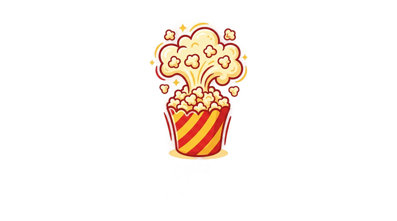 popcorn logo design png PNG transparent background