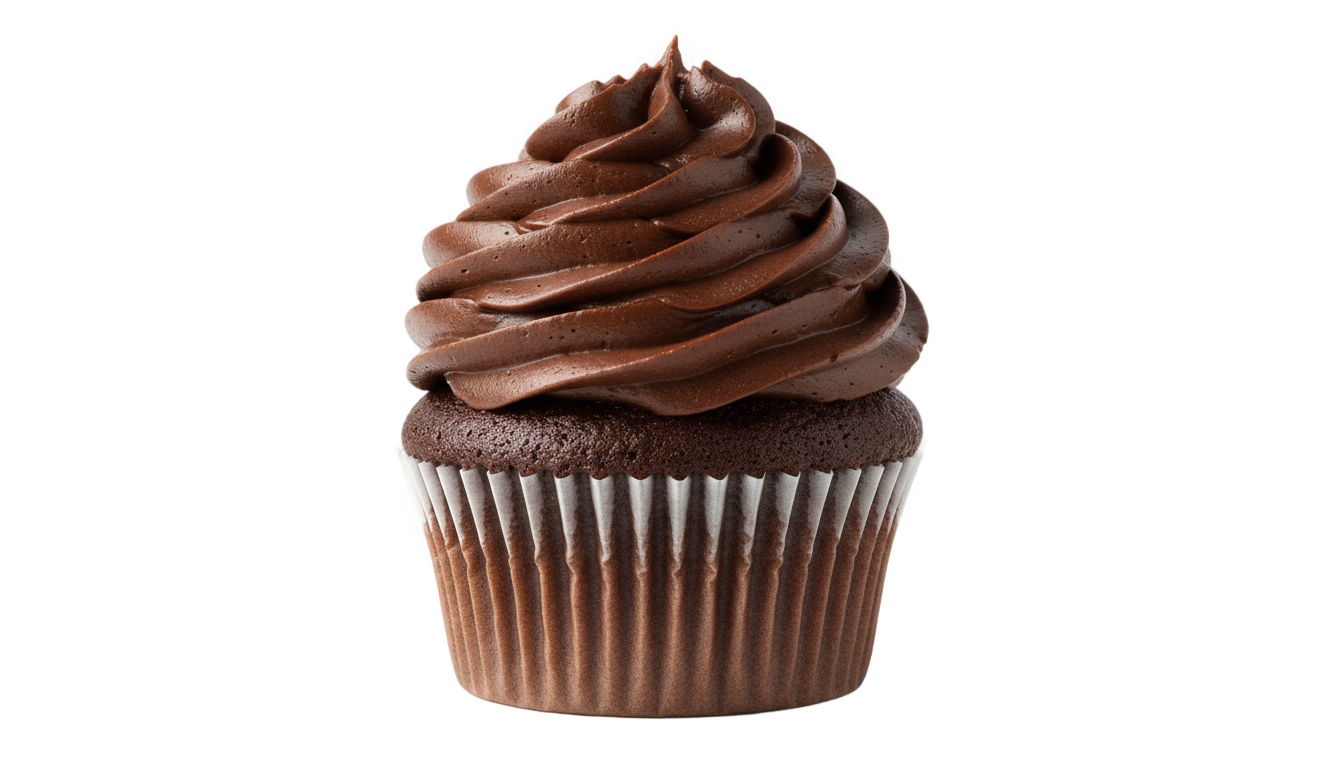 cupcake de chocolate png PNG transparent background