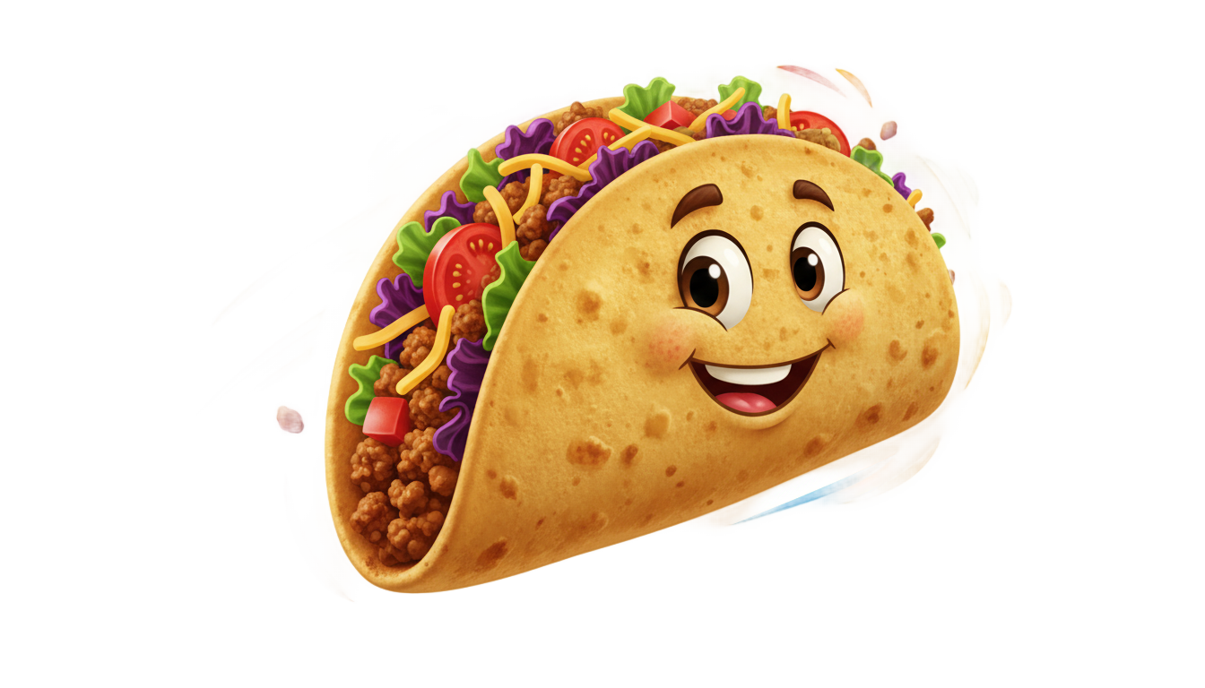 animated taco png PNG transparent background