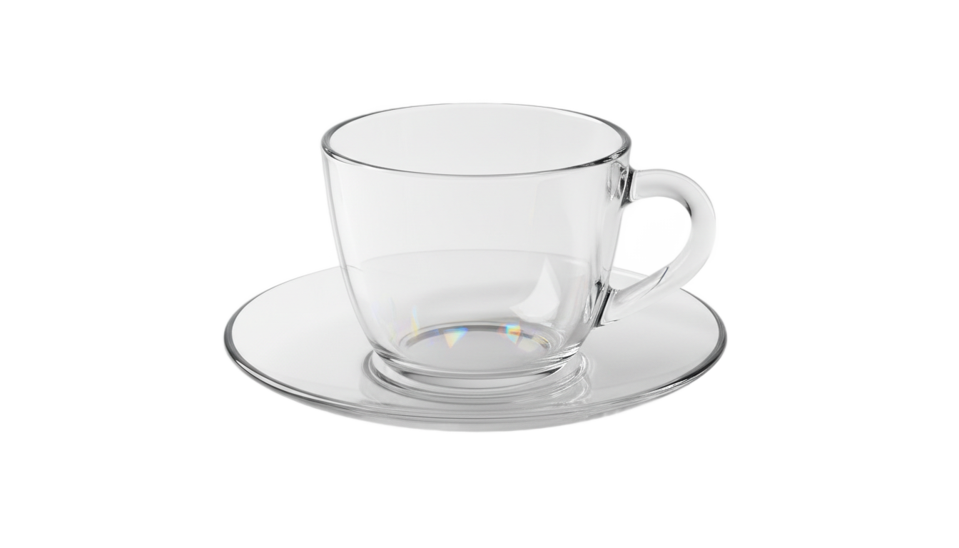 glass tea cup png PNG transparent background