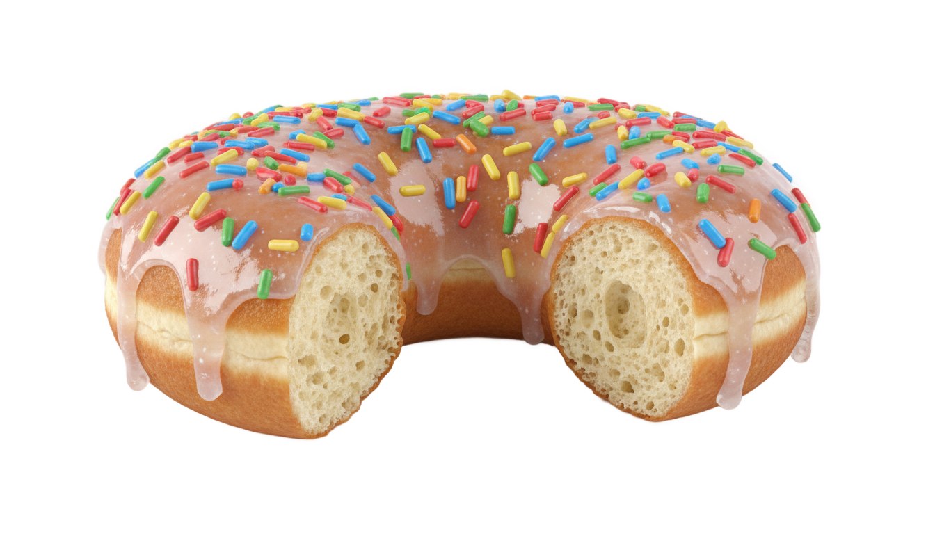donut 3d png PNG transparent background