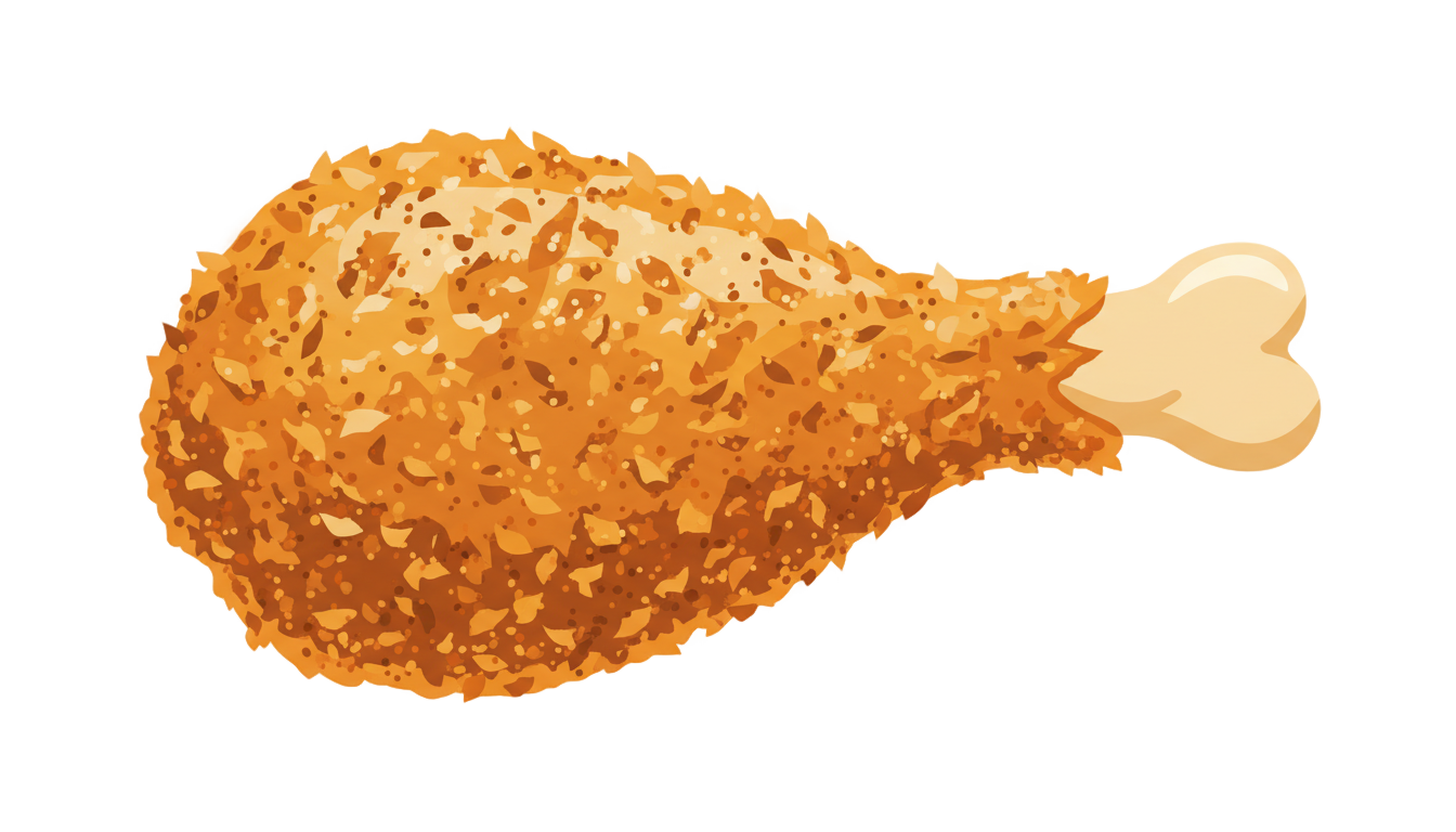 fried chicken icon png PNG transparent background