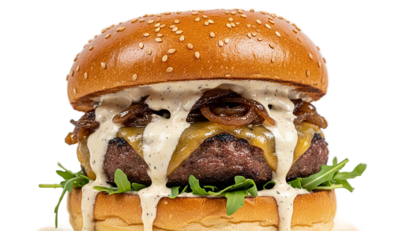 burger gourmet png PNG transparent background