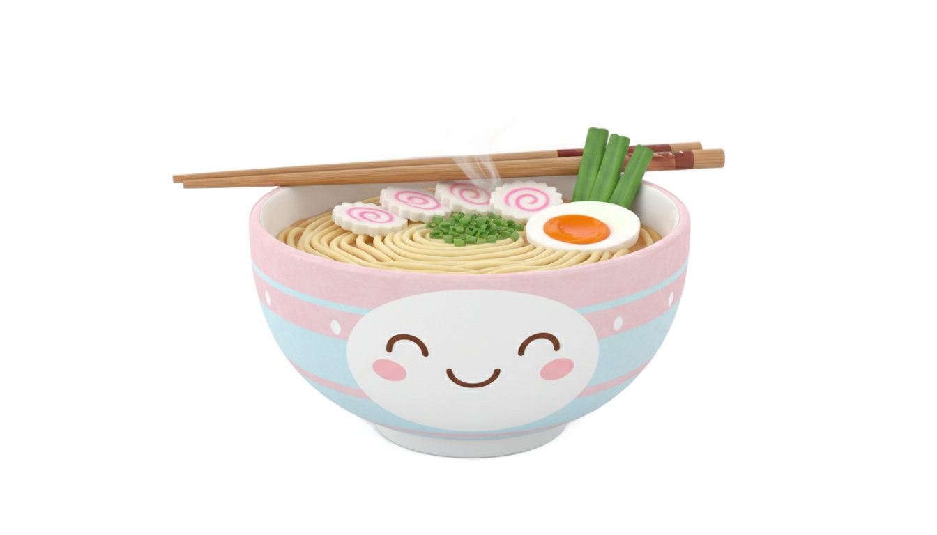 ramen kawaii png PNG transparent background