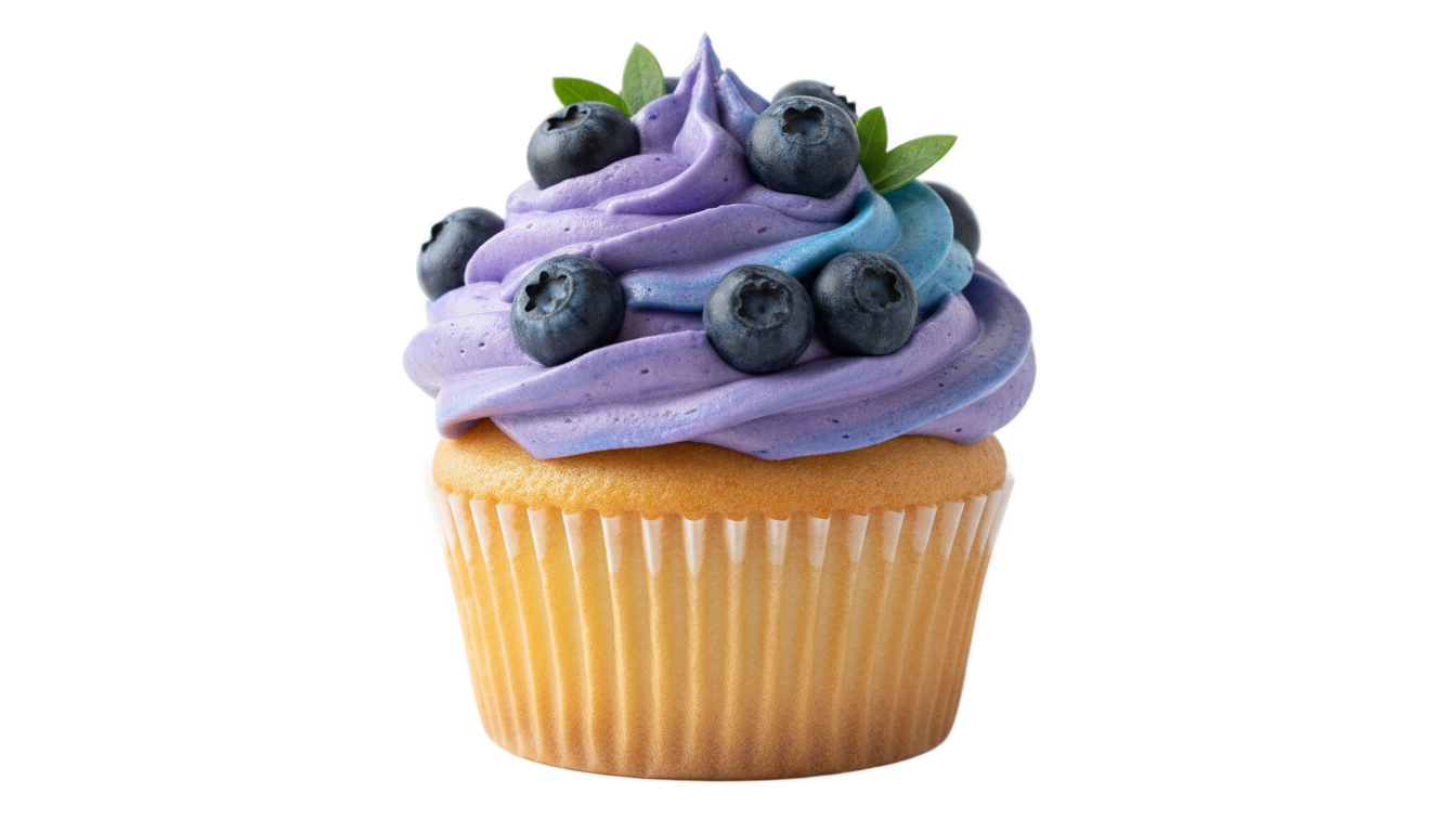 blueberry cupcake png PNG transparent background