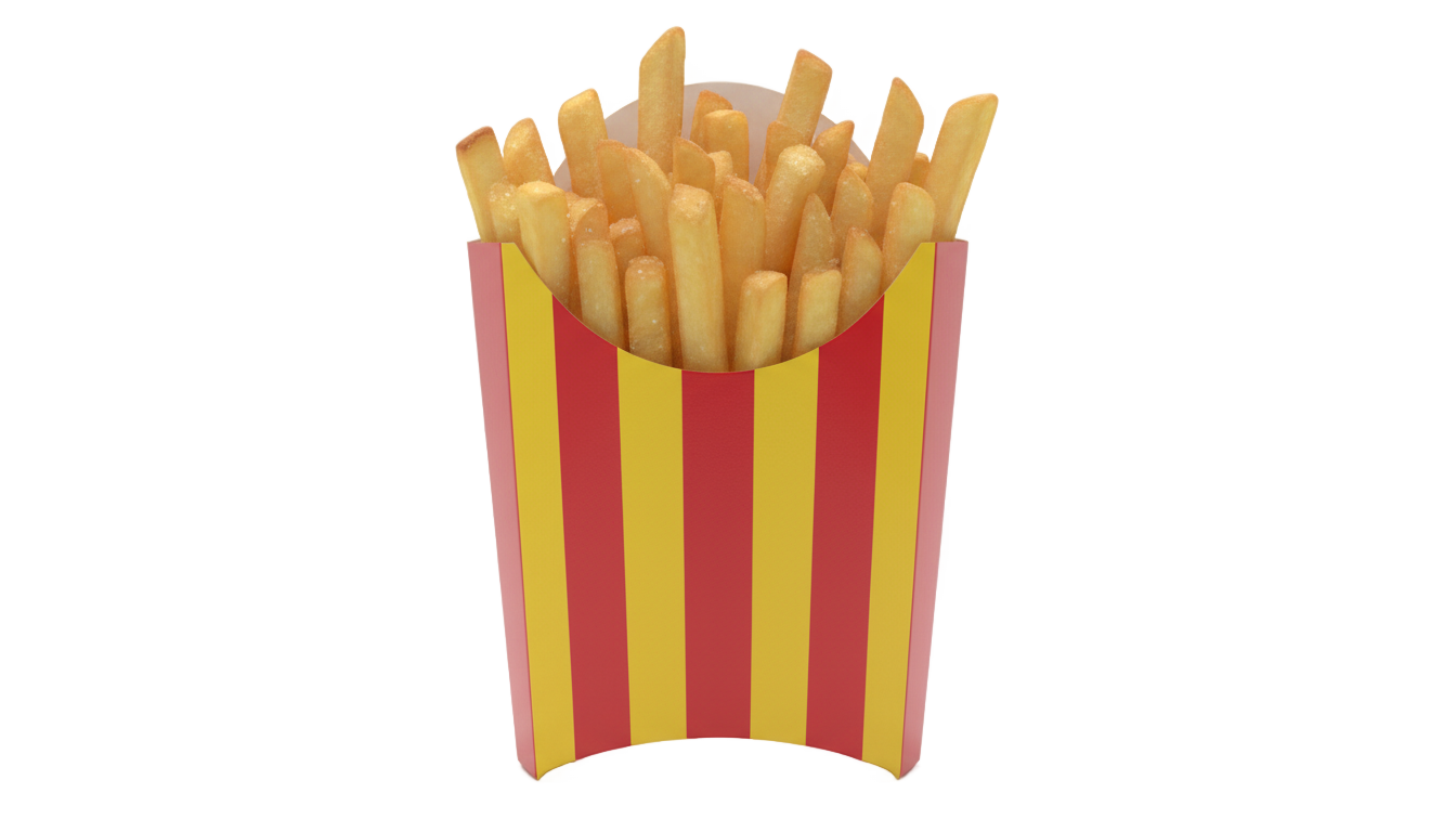 french fries box png PNG transparent background