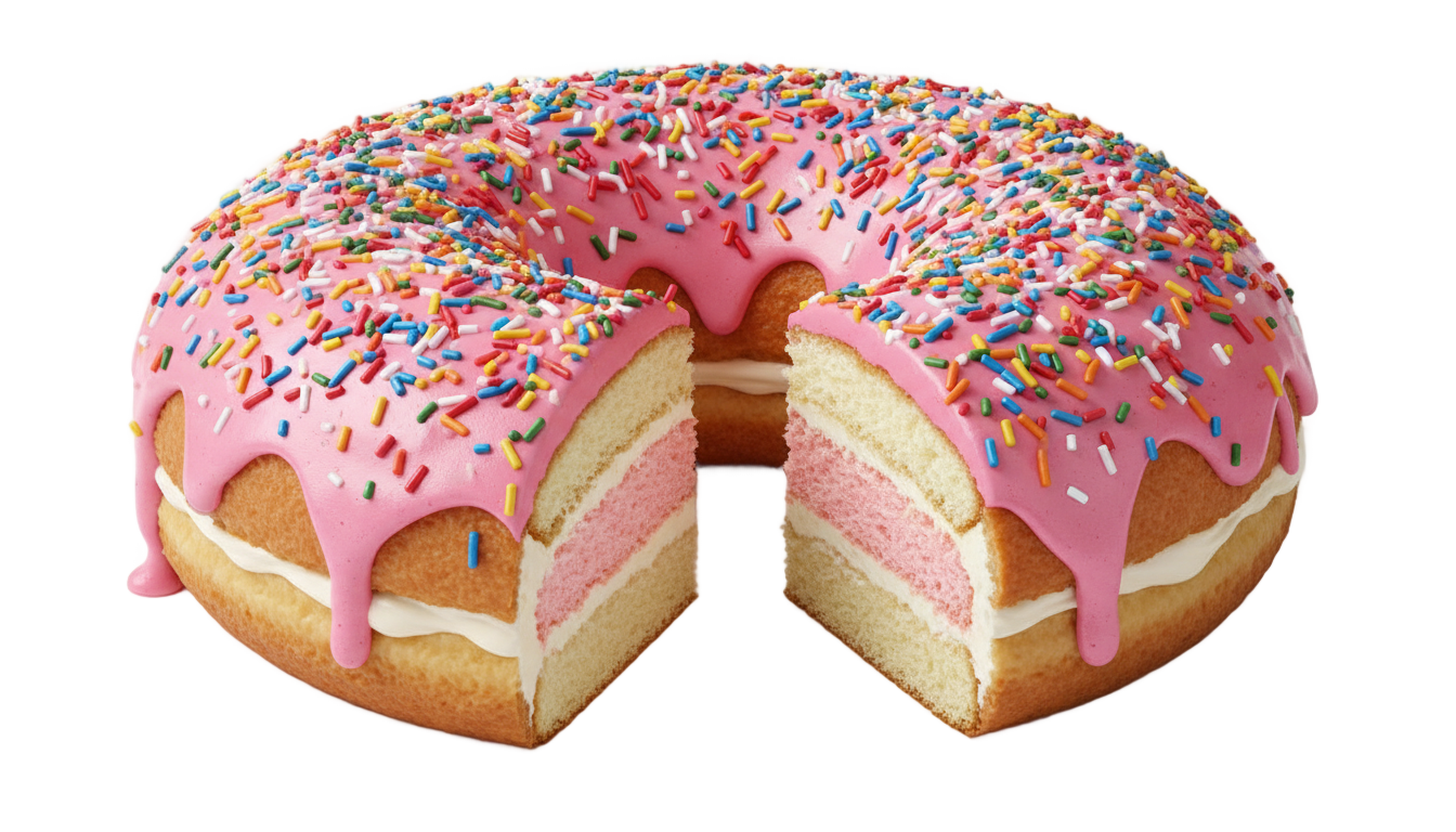 donut cake png PNG transparent background