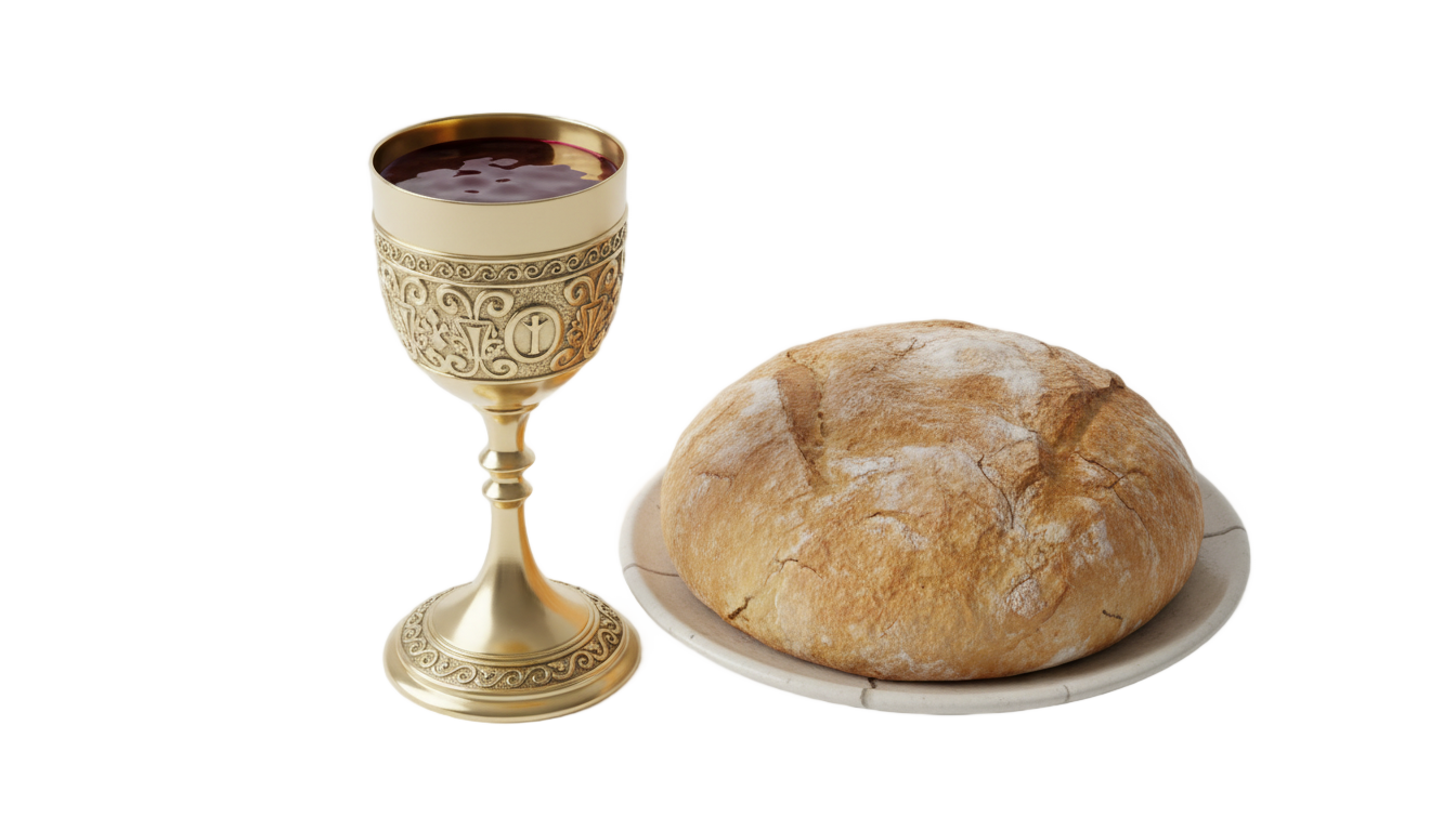 holy communion bread and wine png PNG transparent background