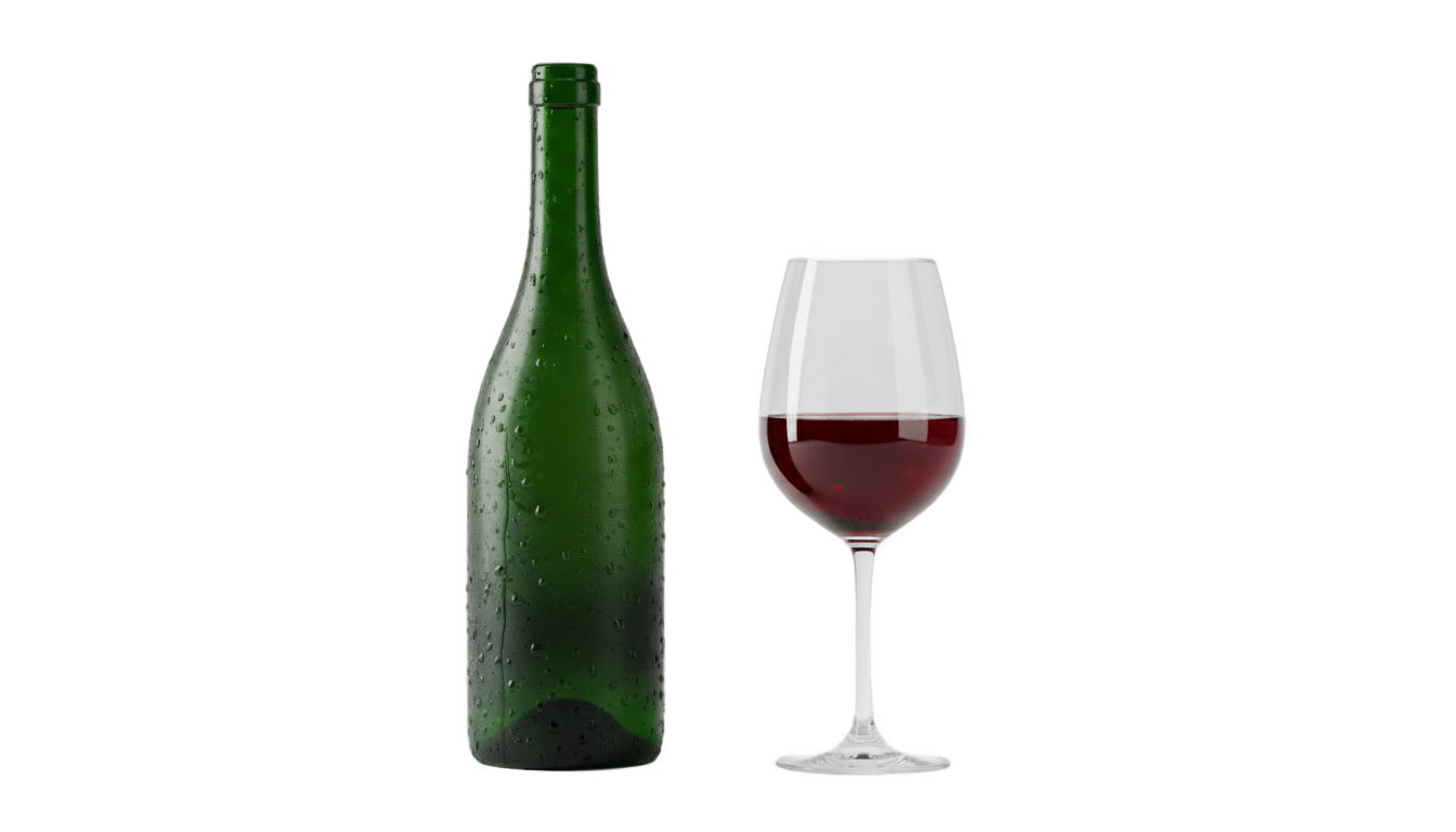 wine bottle and glass png PNG transparent background