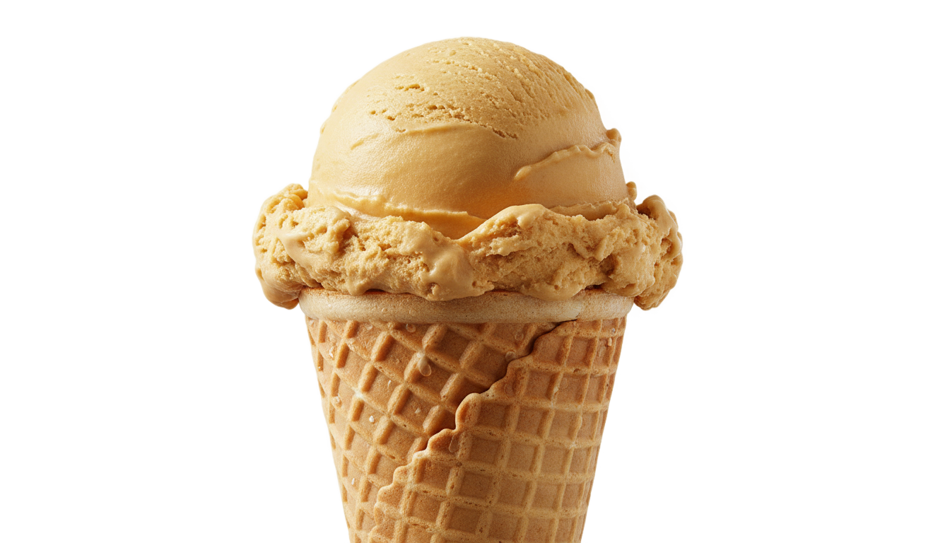 butterscotch ice cream png PNG transparent background