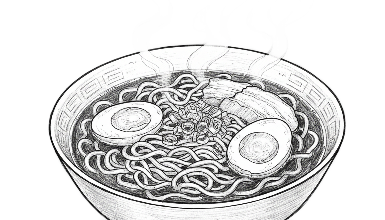 ramen drawing png PNG transparent background