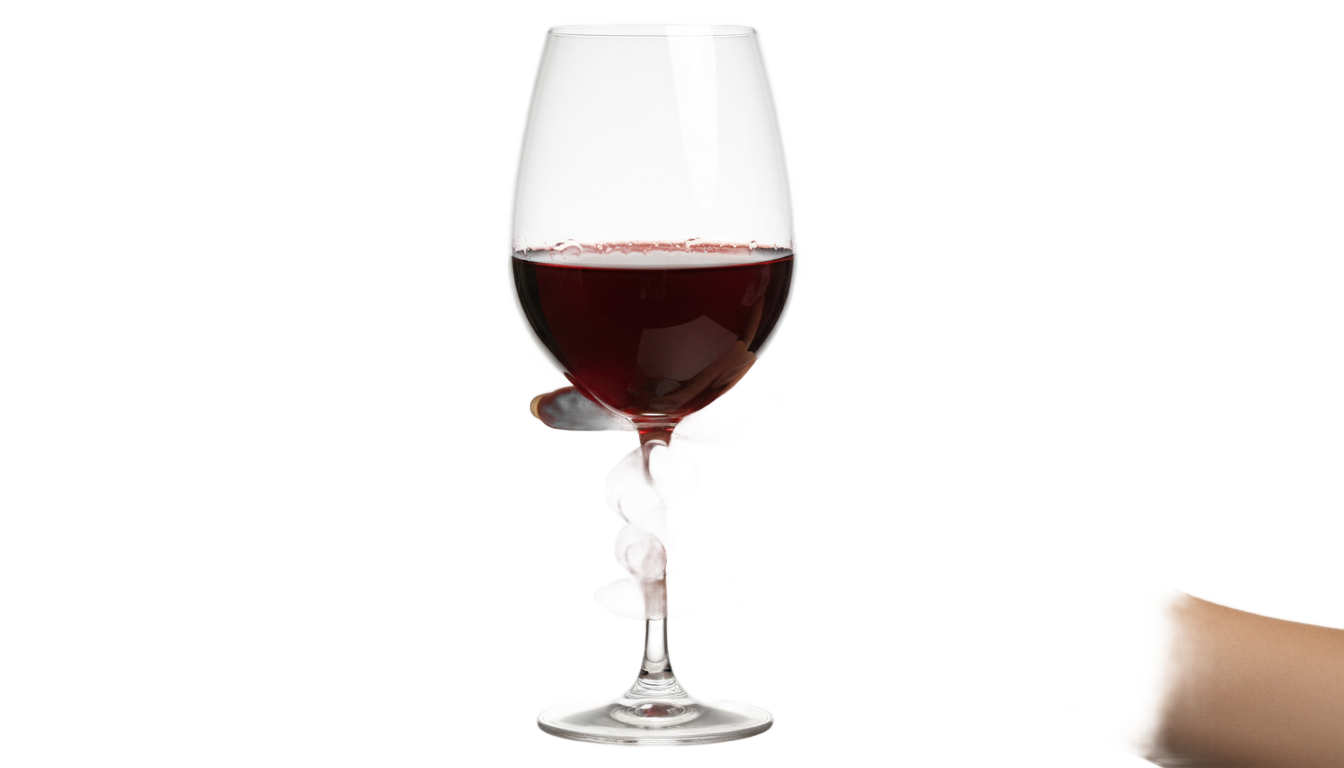 hand holding wine glass png PNG transparent background