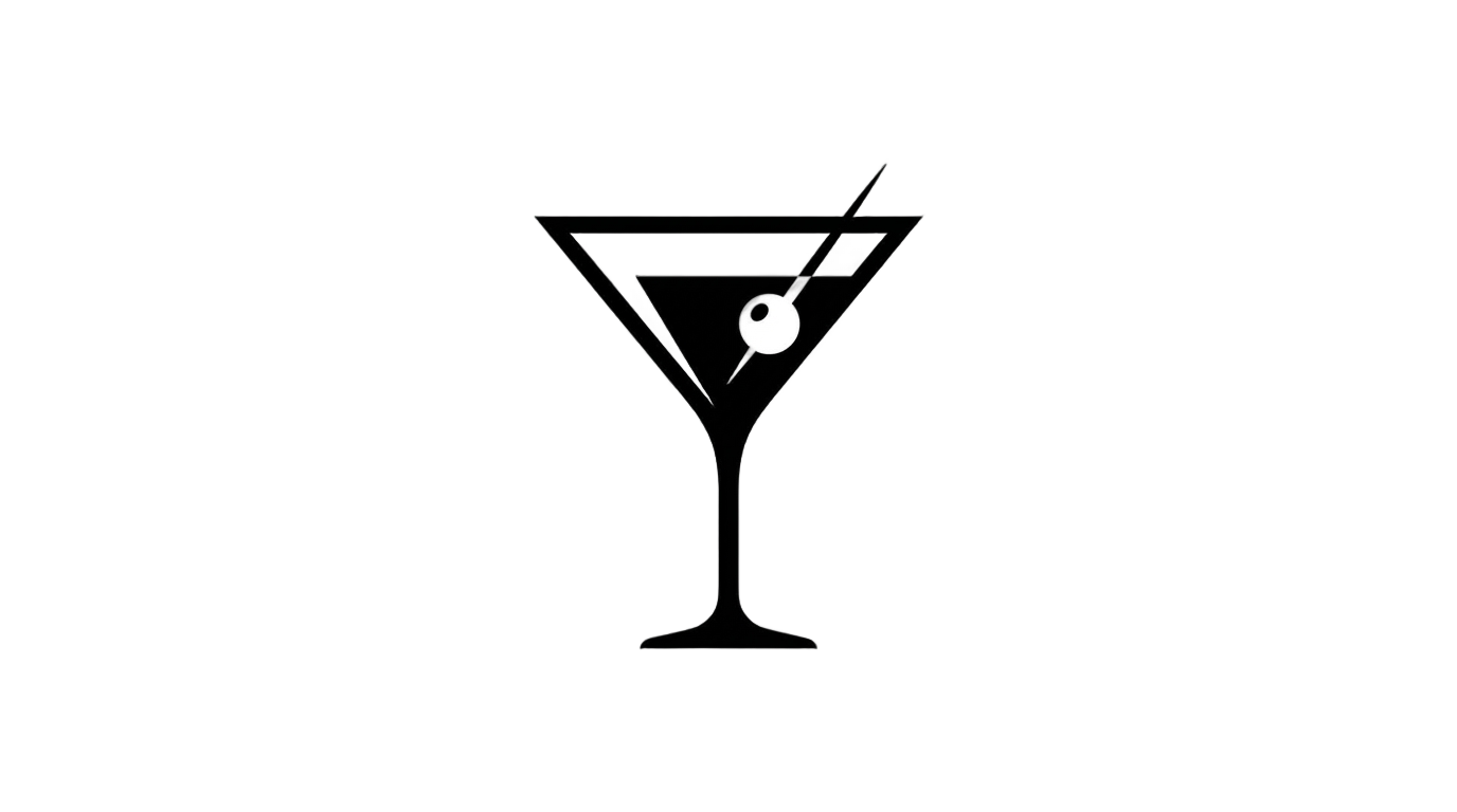 cocktail glass logo png PNG transparent background