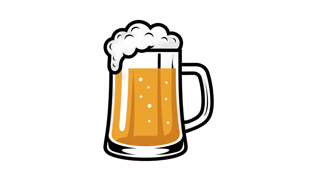 beer mug logo png PNG transparent background