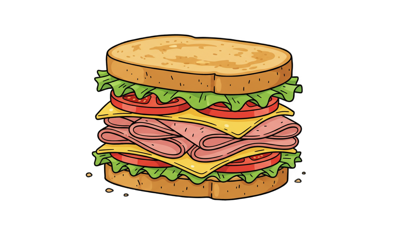 sandwich dibujo png PNG transparent background