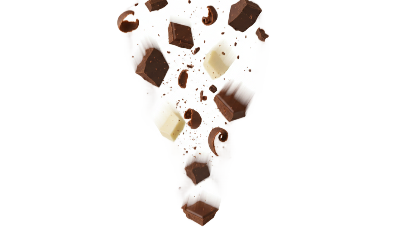 falling chocolate png PNG transparent background