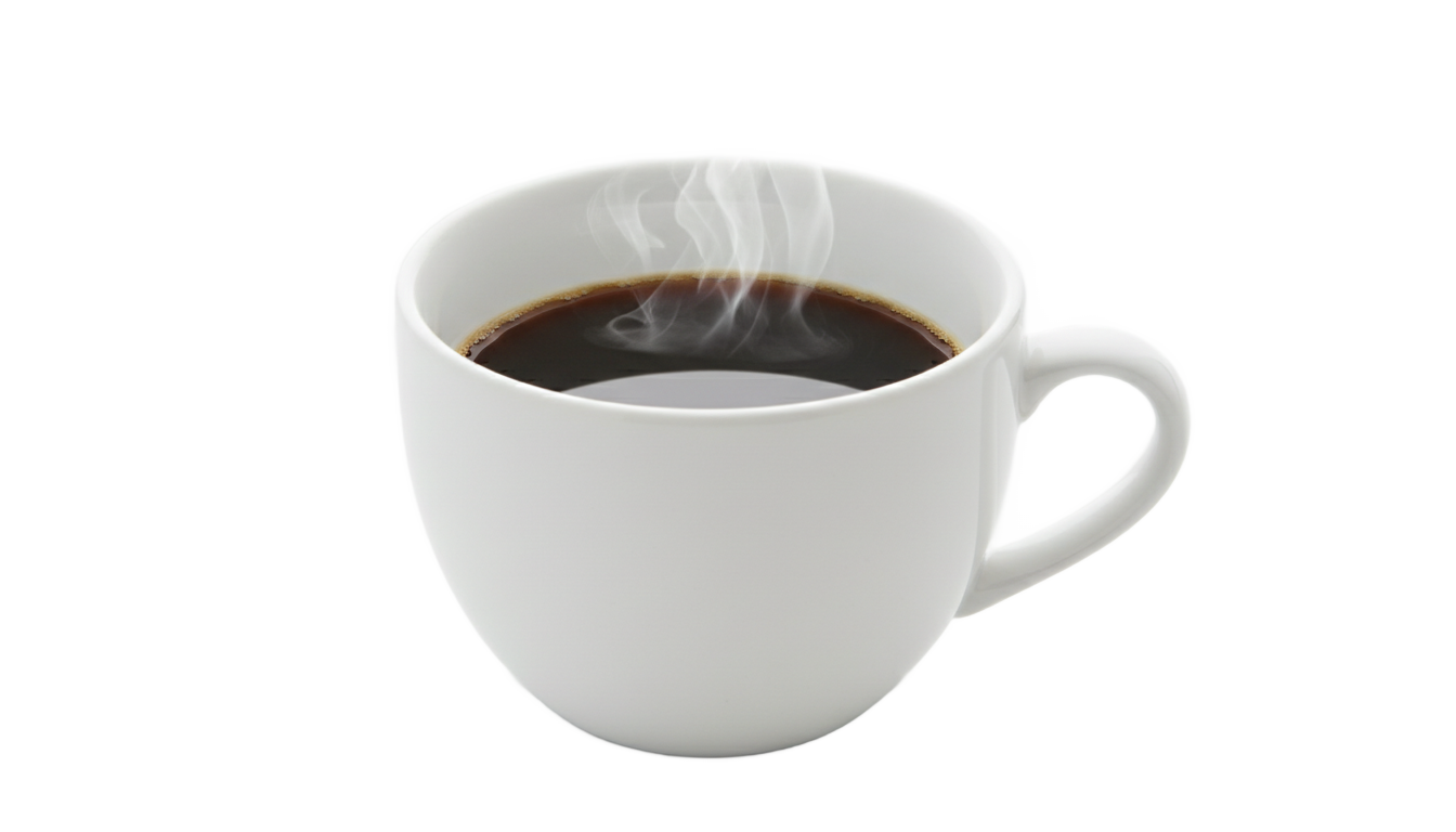 coffee cup with smoke png PNG transparent background