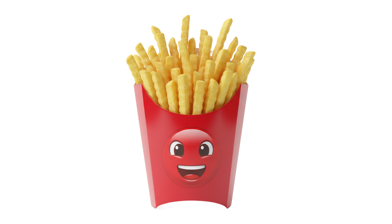french fries emoji png PNG transparent background