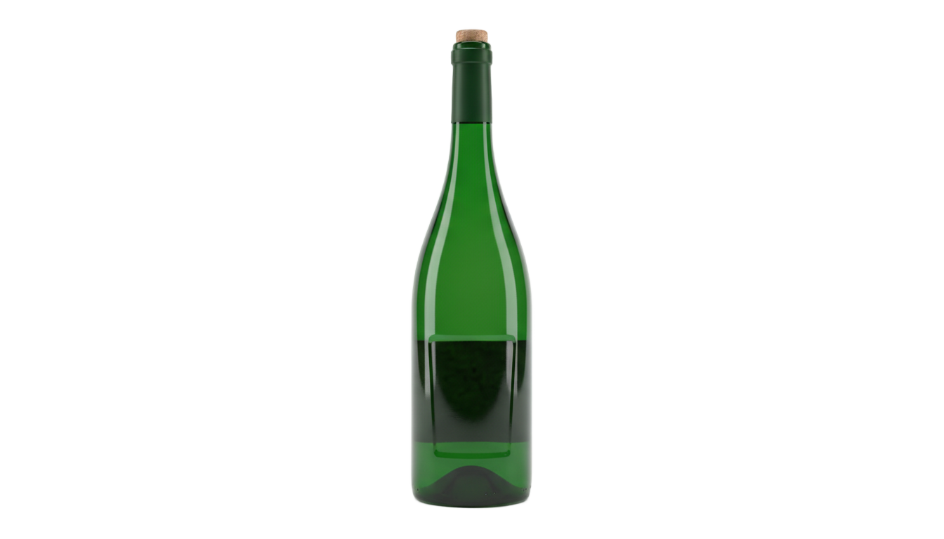 green wine bottle png PNG transparent background