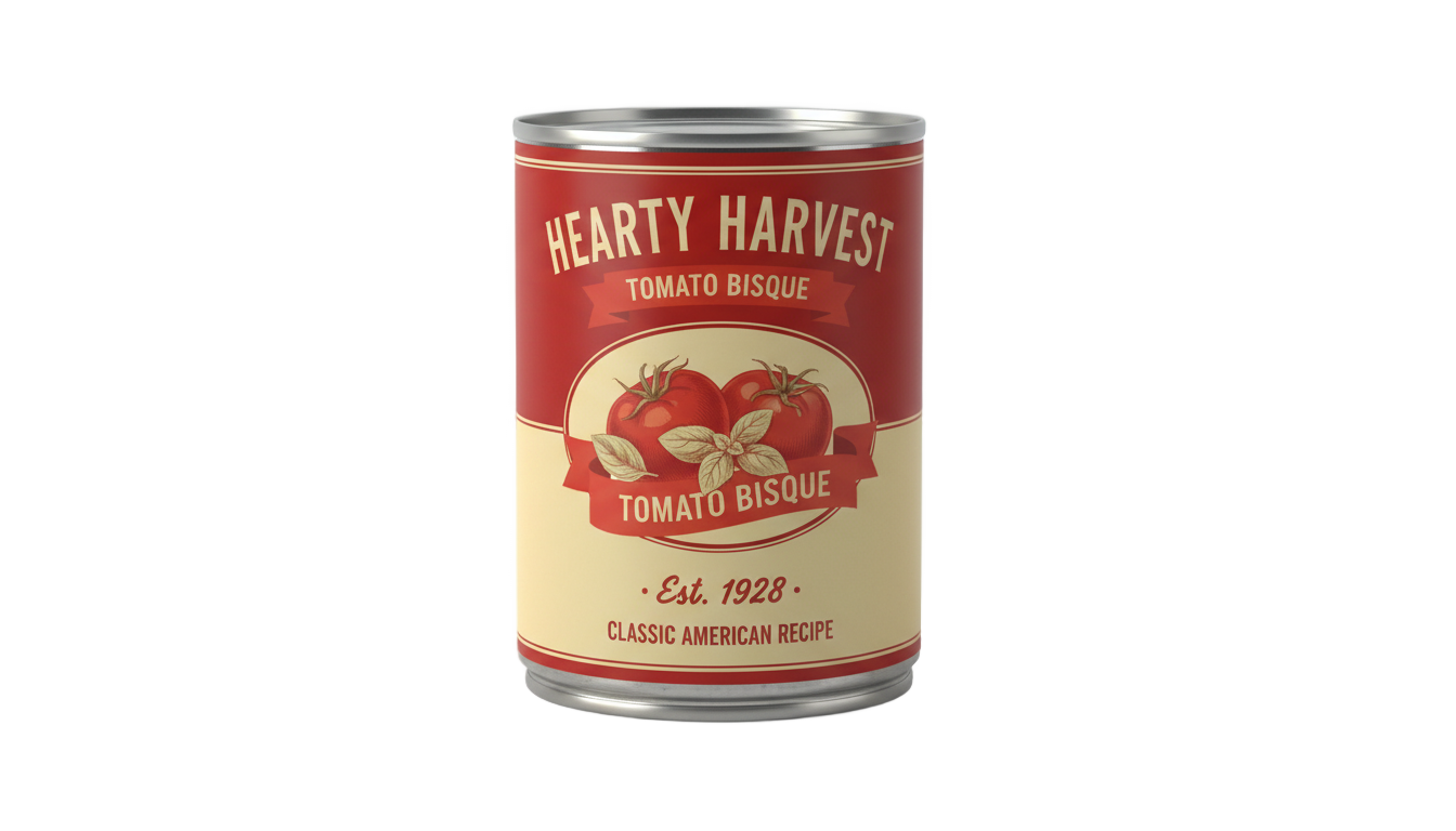 campbell's soup can png PNG transparent background