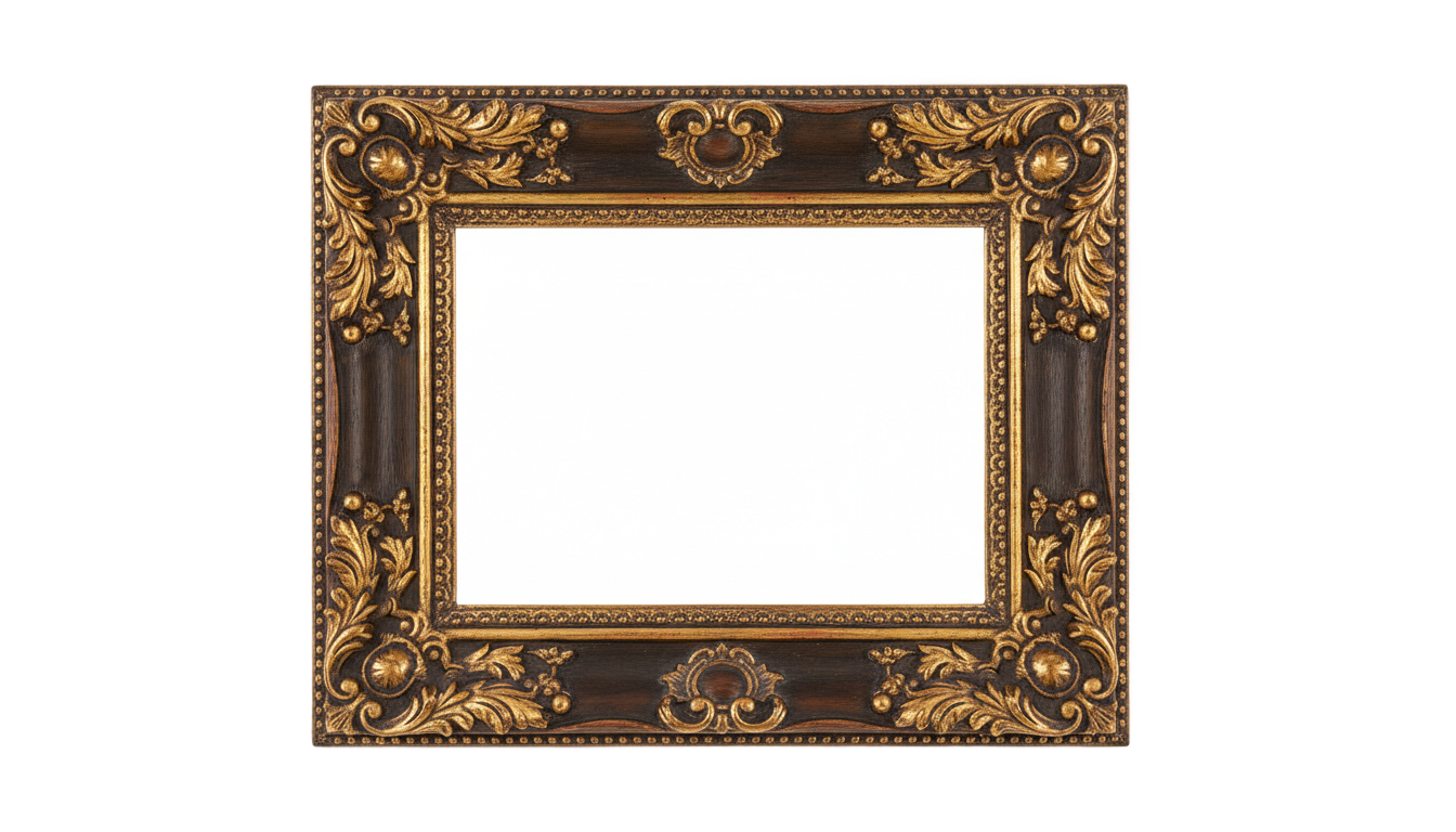 elegant photo frame png PNG transparent background