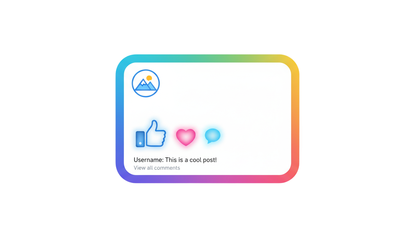 social media photo frame png PNG transparent background