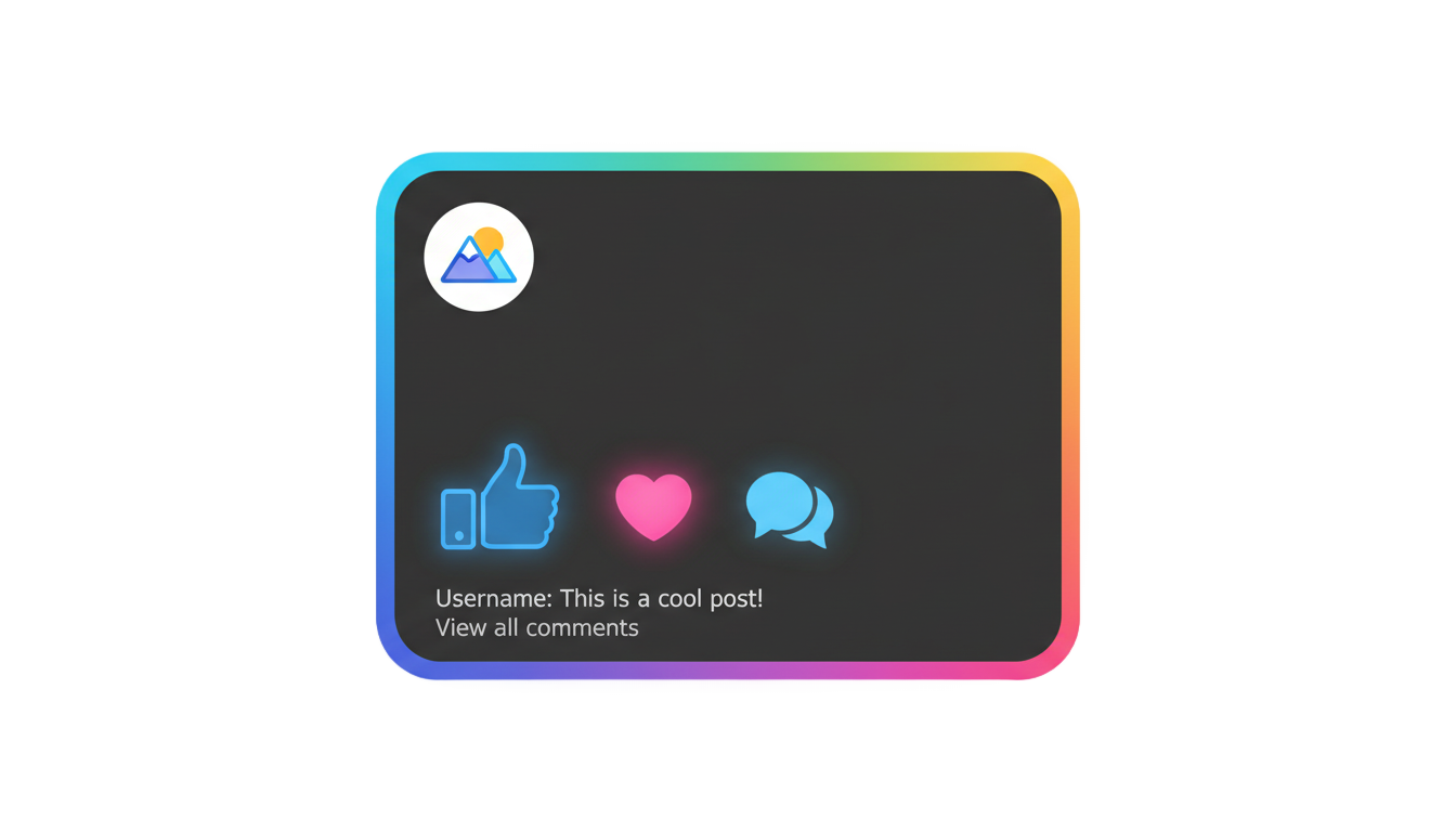 social media photo frame png PNG transparent background