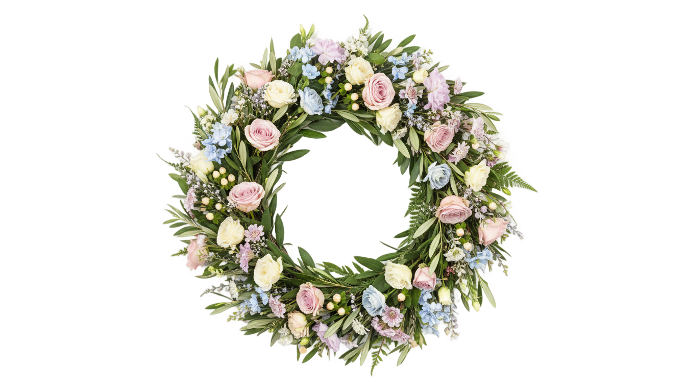floral wreath clipart png PNG transparent background