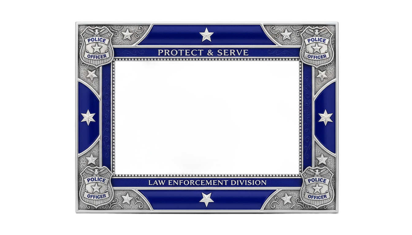 police photo frame png online photo editor PNG transparent background