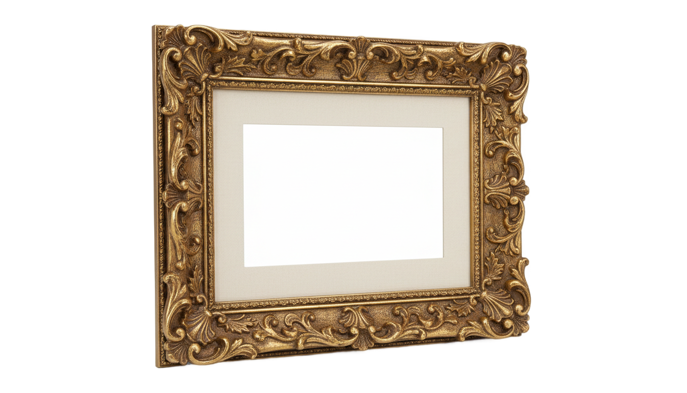 classic photo frame png PNG transparent background