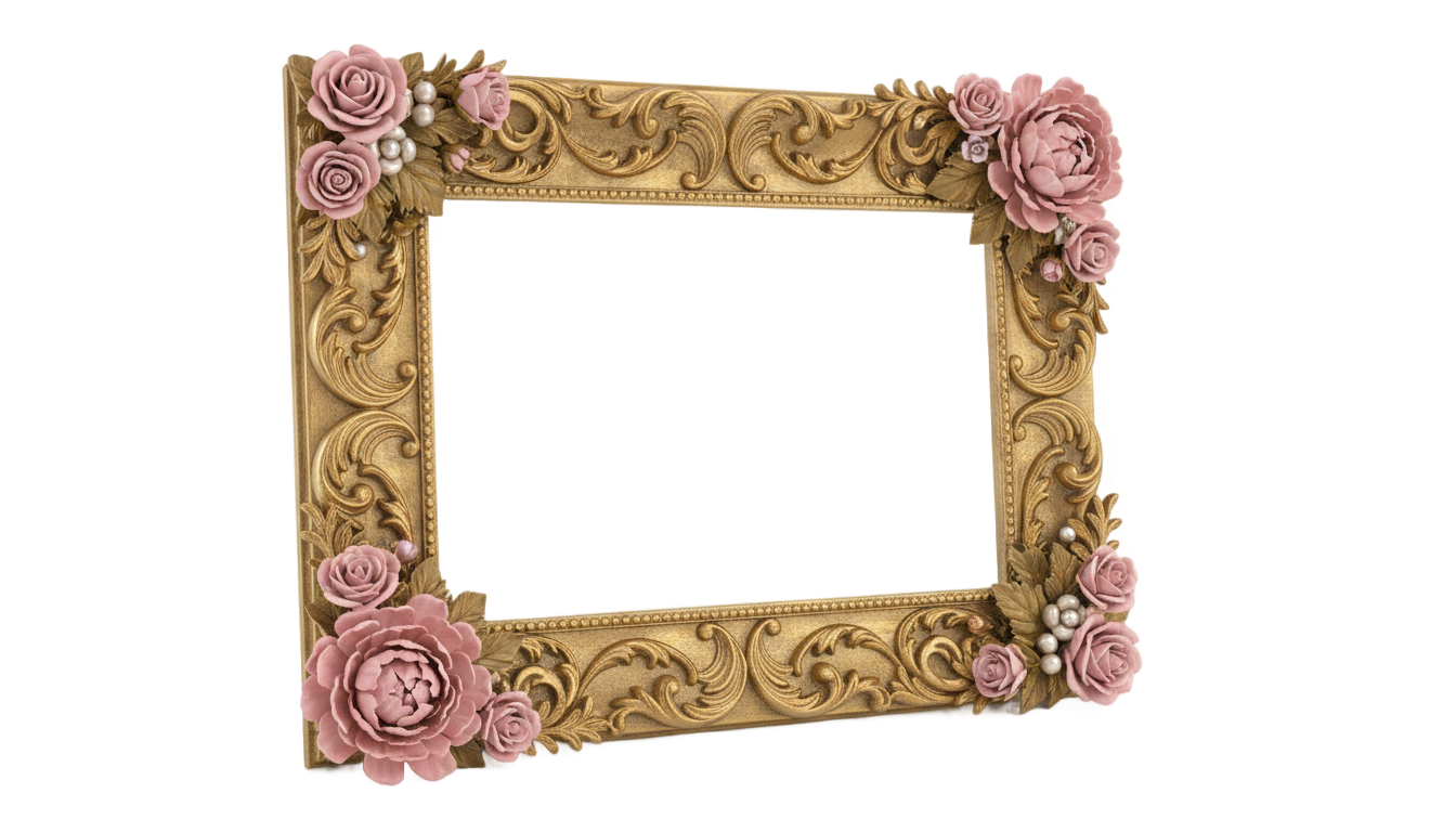 wedding photo frame design png PNG transparent background