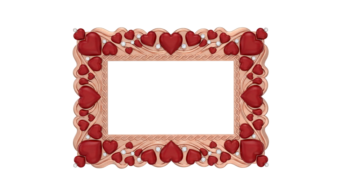 love photo frame design png PNG transparent background