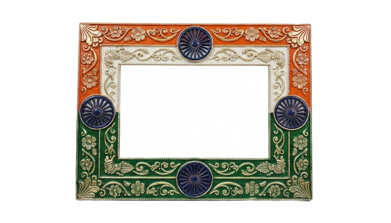 tiranga photo frame png PNG transparent background