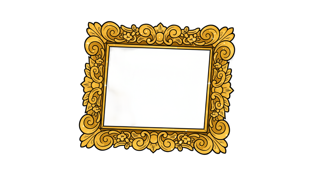 photo frame cartoon png PNG transparent background