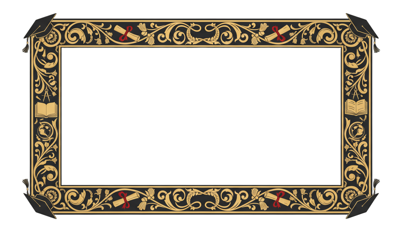 graduation photo frame png PNG transparent background