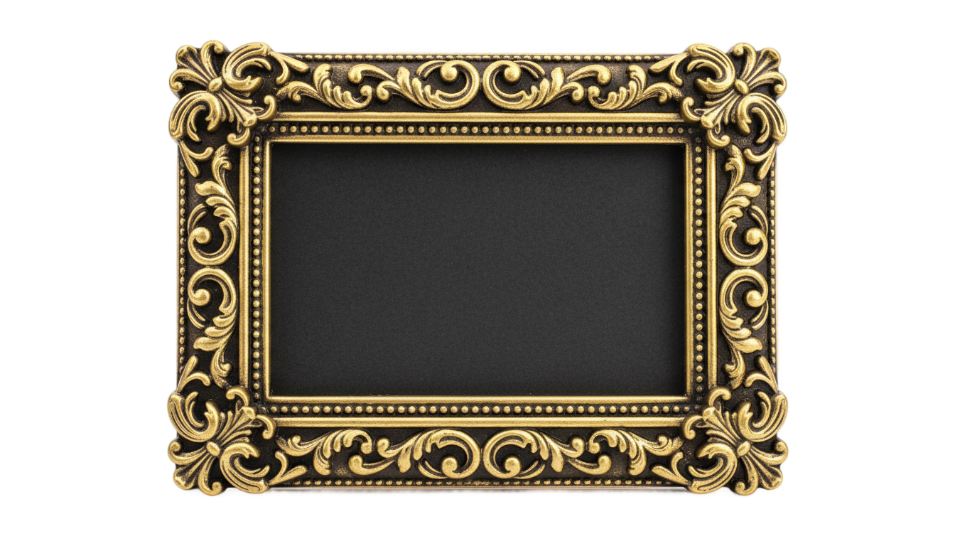 photo card frame png PNG transparent background