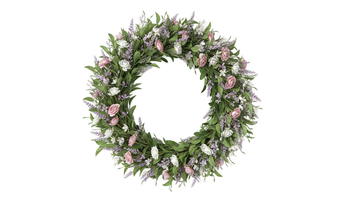 wreath of flowers png PNG transparent background