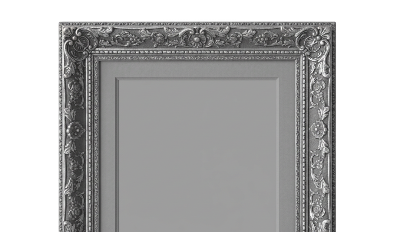 photo frame png black and white PNG transparent background