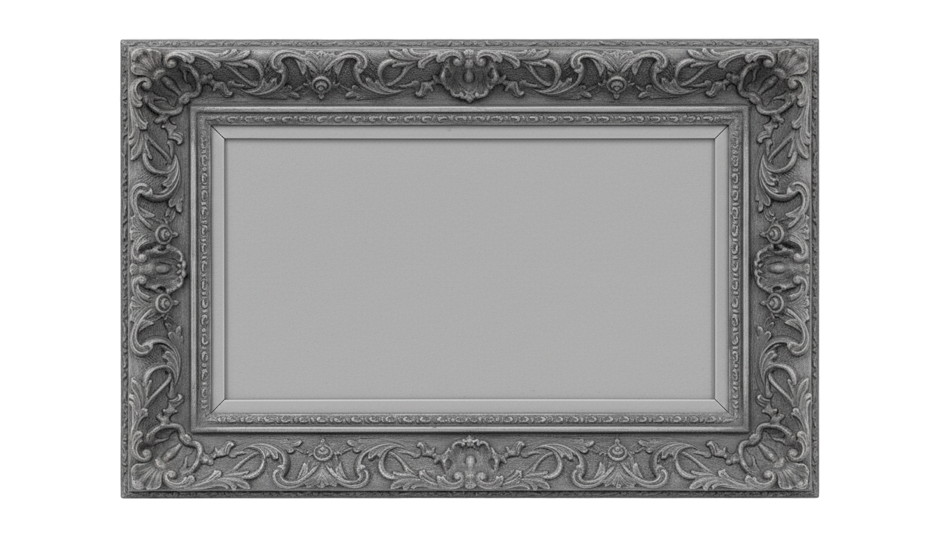photo frame png black and white PNG transparent background