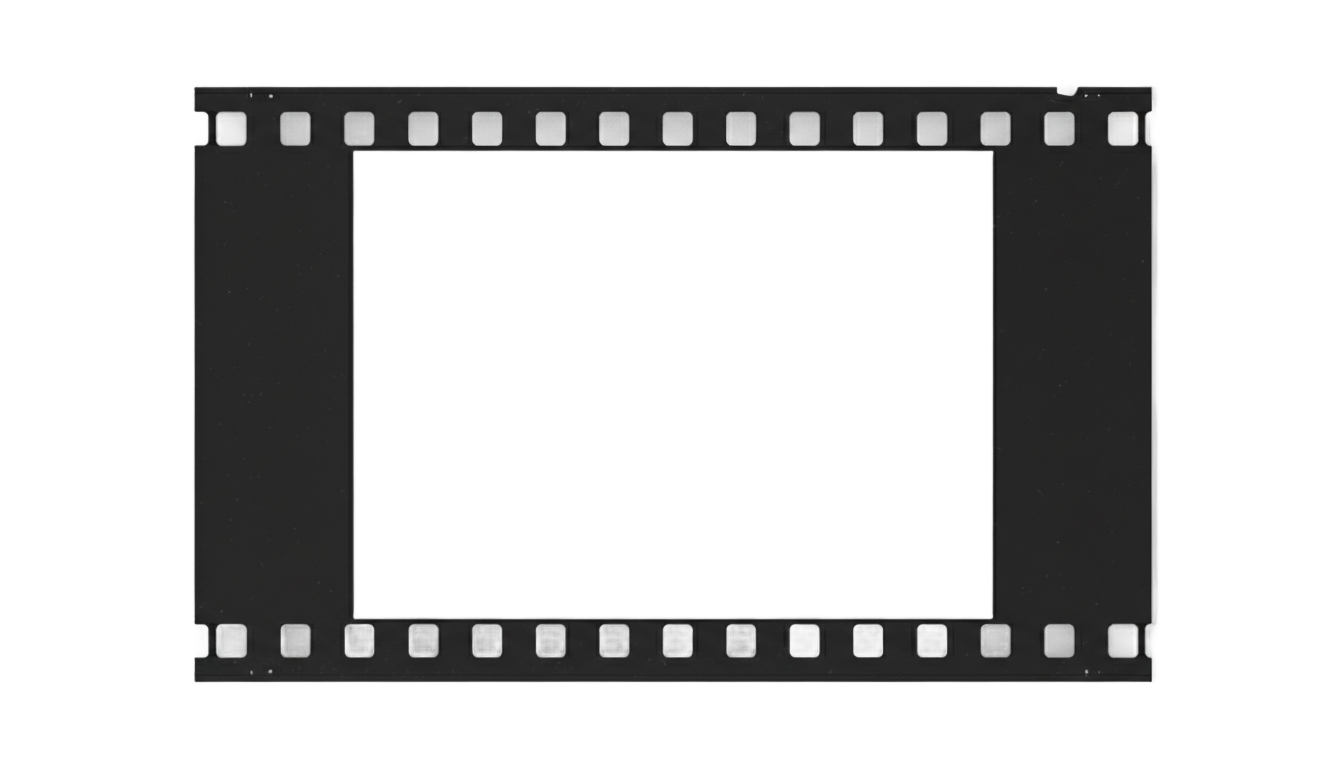 movie black frame png PNG transparent background
